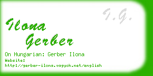 ilona gerber business card